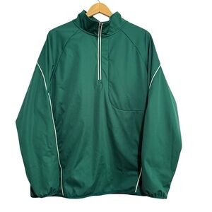 Otter Men's Green Windbreaker Quarter Zip Golf Jacket Size XL